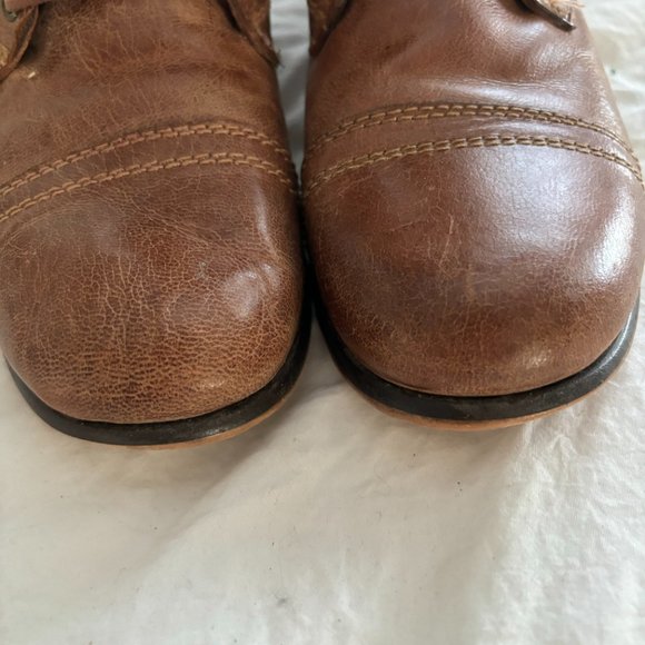 Woman's Skechers -Starship Side Zip Leather Combat Boots Size 9 Very Comfortable - Picture 6 of 14